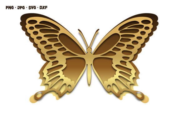 3D Butterfly SVG Cut File for Cricut