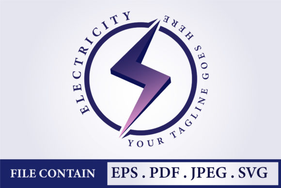 3D Electricity Lightning Volt Logo Icon: A Symbol of Power and Innovation