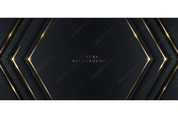 3D Luxury Black Arrow Gold Stripes Line: A Versatile Design Asset for Modern Creators