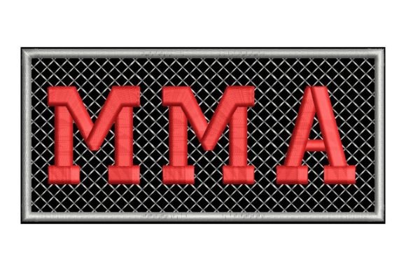 3D Puff MMA with Cage Background
