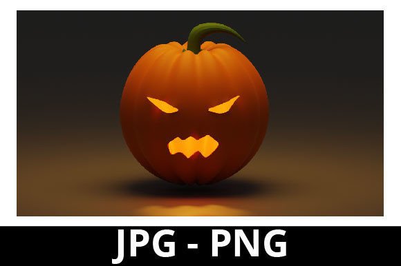 3d Rendered Scary Pumpkin for Halloween: A Strategic Design Tool for Creative Professionals