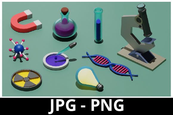 3d Rendered Scientist Set: A Versatile Resource for Design and Scientific Visualization