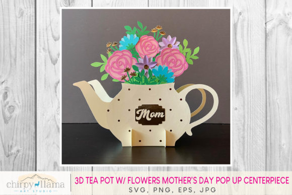 3D Tea Pot W Flowers Mother’s Day: A Creative and Meaningful Celebration