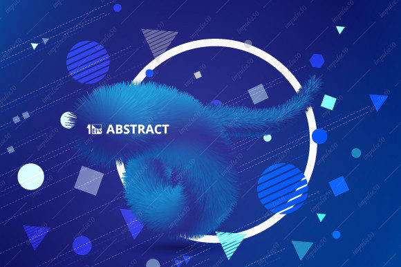 Abstract Gradient Blue Color Tech Style: A Strategic Design Choice for Modern Creativity
