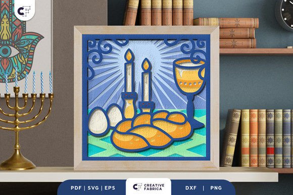 Challah Bread 3D Shadow Box: A Unique Craft Project for Creative Minds