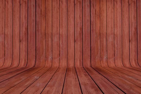 Curved Reddish Wood Parquet Background