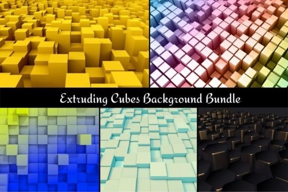 Extruding Cubes Background Bundle