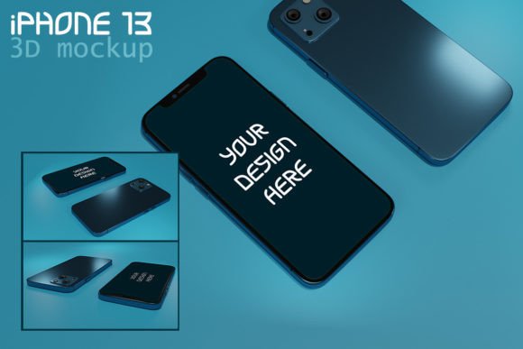 iPhone 13 - 3D Mockup ZK