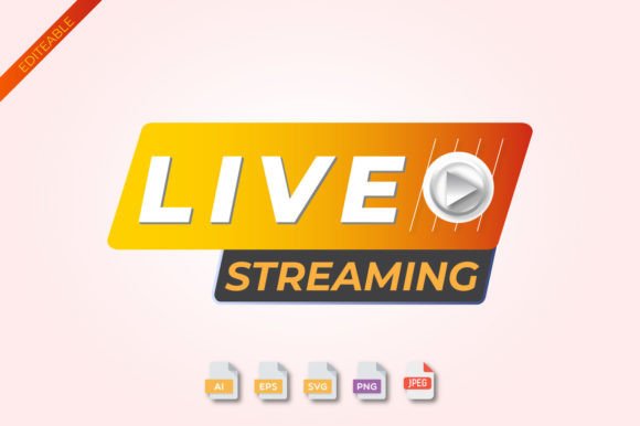 Live Streaming Icon 3D SVG for Modern Design