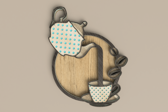 Pouring Coffee 3D Layered Laser Cut: A Strategic Addition to Your Creative and Business Toolkit